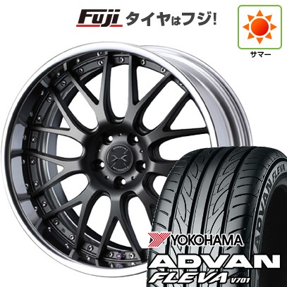 【新品国産車用5穴114.3】 夏タイヤ ホイール4本セット 225/35R20 ヨコハマ アドバン フレバV701 WEDS ウェッズ マーベリック 709M 8.5J 20インチ(送料無料) 212,250円