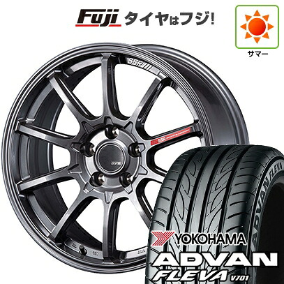 【新品国産車用5穴100】 夏タイヤ ホイール4本セット 215/40R18 ヨコハマ アドバン フレバV701 SSR GT GTV05 8J 18インチ(送料無料)