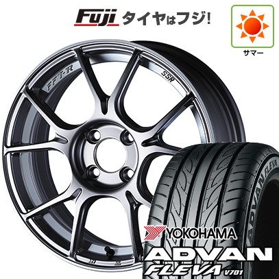【新品国産車用4穴100】 夏タイヤ ホイール4本セット 195/50R16 ヨコハマ アドバン フレバV701 SSR GT GTX02 6.5J 16インチ(送料無料)