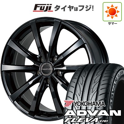 【新品国産車用5穴114.3】 夏タイヤ ホイール4本セット 205/55R16 ヨコハマ アドバン フレバV701 ブリヂストン バルミナ LS10 6.5J 16インチ(送料無料)