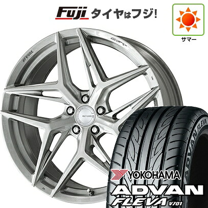 【新品国産車用5穴114.3】 夏タイヤ ホイール4本セット 225/35R20 ヨコハマ アドバン フレバV701 WORK ワーク グノーシスIS 205【限定】 8.5J 20インチ(送料無料)