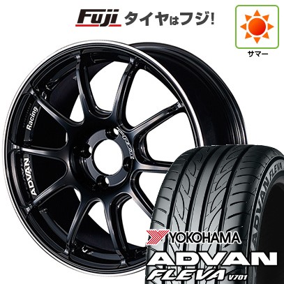 【新品国産車用5穴100】 夏タイヤ ホイール4本セット 205/55R16 ヨコハマ アドバン フレバV701 ヨコハマ アドバンレーシング RZII 7J 16インチ(送料無料)|フジコーポレーション
