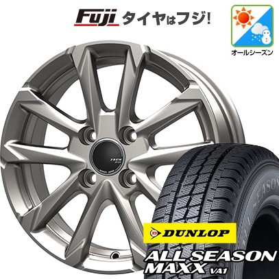 【新品】プロボックス/サクシード(160系) オールシーズンタイヤ ホイール4本セット 155/80R14 88/86N ダンロップ オールシーズンMAXX VA1 モンツァ ZACK JP-325 5J 14インチ(送料無料)