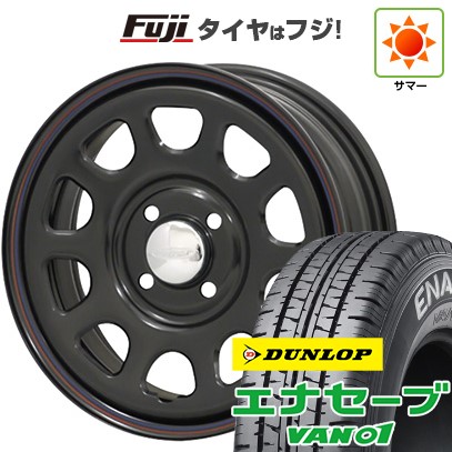 【新品】プロボックス/サクシード(160系) 夏タイヤ ホイール4本セット 155/80R14 88/86N ダンロップ エナセーブ VAN01 モリタ デイトナズ 6J 14インチ(送料無料)