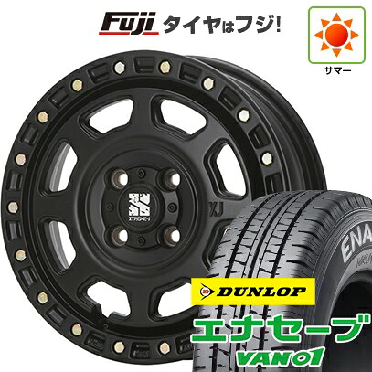 【新品 軽自動車】軽トラ 軽バン 夏タイヤ ホイール4本セット 145/80R12 80/78N ダンロップ エナセーブ VAN01 MLJ エクストリームJ XJ07 4J 12インチ(送料無料)