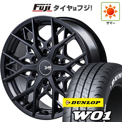 【新品】ハイエース200系 夏タイヤ ホイール4本セット 215/60R17 109/107N ダンロップ W01 ホワイトレター BUAN ゼフォイド 6.5J 17インチ(送料無料)