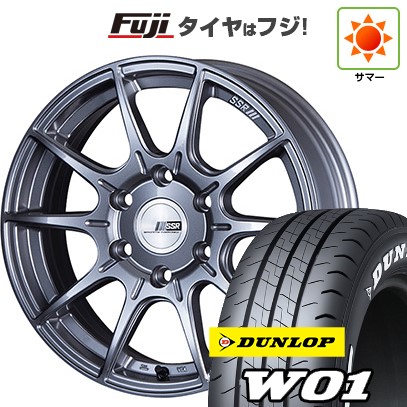 【新品】ハイエース200系 夏タイヤ ホイール4本セット 215/65R16 109/107N ダンロップ W01 ホワイトレター SSR ディバイド X01H 6.5J 16インチ(送料無料)｜フジコーポレーション