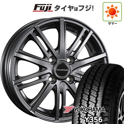 【新品 軽自動車】軽トラ 軽バン 夏タイヤ ホイール4本セット 145/80R12 80/78N ヨコハマ Y356 ブリヂストン バルミナ BR10 4J 12インチ(送料無料)