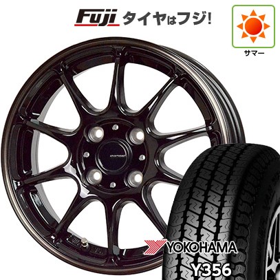 【新品 軽自動車】軽トラ 軽バン 夏タイヤ ホイール4本セット 145/80R12 80/78N ヨコハマ Y356 ホットスタッフ ジースピード P-07 4J 12インチ(送料無料) 44,590円