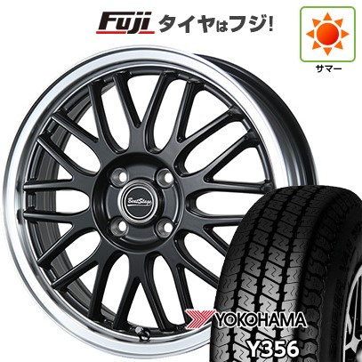 【新品 軽自動車】軽トラ 軽バン 夏タイヤ ホイール4本セット 145/80R12 80/78N ヨコハマ Y356 ブレスト ビートステージ MT-C 4J 12インチ(送料無料)