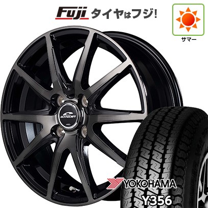 【新品 軽自動車】軽トラ 軽バン 夏タイヤ ホイール4本セット 145/80R12 80/78N ヨコハマ Y356 MID WHEELS DR-02 3.5J 12インチ(送料無料)