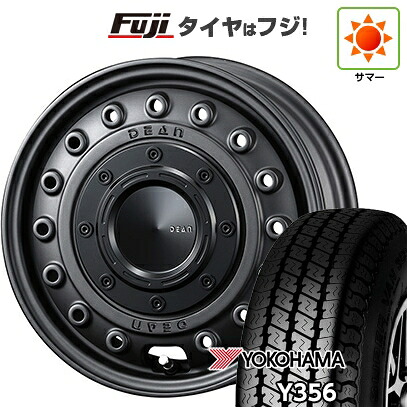 【新品 軽自動車】軽トラ 軽バン 夏タイヤ ホイール4本セット 145/80R12 80/78N ヨコハマ Y356 クリムソン ディーン コロラド 4J 12インチ(送料無料)