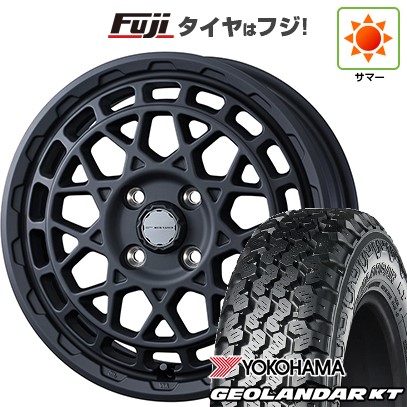 【新品 軽自動車】軽トラ 軽バン 夏タイヤ ホイール4本セット 145/80R12 80/78N ヨコハマ ジオランダー KT WEDS ウェッズアドベンチャー マッドヴァンス X タイプM 4J 12インチ(送料無料)｜フジコーポレーション