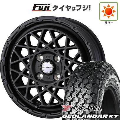 【新品 軽自動車】軽トラ 軽バン 夏タイヤ ホイール4本セット 145/80R12 80/78N ヨコハマ ジオランダー KT WEDS ウェッズアドベンチャー マッドヴァンス 09 4J 12インチ(送料無料)|フジコーポレーション