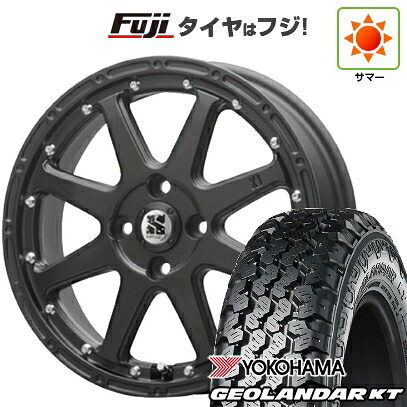 【新品 軽自動車】軽トラ 軽バン 夏タイヤ ホイール4本セット 145/80R12 80/78N ヨコハマ ジオランダー KT MLJ エクストリームJ 4J 12インチ(送料無料)｜フジコーポレーション