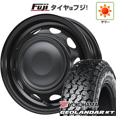 【新品 軽自動車】軽トラ 軽バン 夏タイヤ ホイール4本セット 145/80R12 80/78N ヨコハマ ジオランダー KT WEDS ウェッズ スチールホイル ネオキャロ 3.5J 12インチ(送料無料)