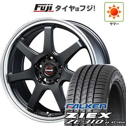 【新品国産車用5穴114.3】 夏タイヤ ホイール4本セット 205/55R17 ファルケン ジークス ZE310R エコラン(限定) ブレスト ユーロマジック タイプS-07 7.5J 17インチ(送料無料)