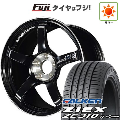 【新品国産車用5穴114.3】 夏タイヤ ホイール4本セット 205/60R16 ファルケン ジークス ZE310R エコラン(限定) ヨコハマ アドバンレーシング TC-4 SE 7J 16インチ(送料無料)