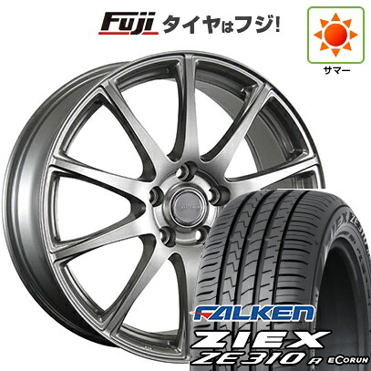 【新品国産車用5穴114.3】 夏タイヤ ホイール4本セット 225/55R18 ファルケン ジークス ZE310R エコラン(限定) ブリヂストン エコフォルム SE-23 7J 18インチ(送料無料)