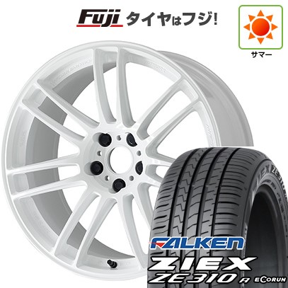 【新品国産車用5穴114.3】 夏タイヤ ホイール4本セット 225/65R17 ファルケン ジークス ZE310R エコラン(限定) WORK ワーク エモーション ZR7 7J 17インチ(送料無料)|フジコーポレーション
