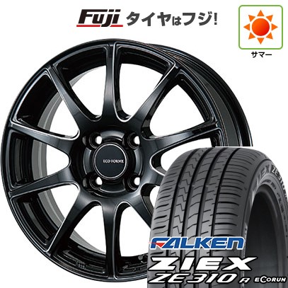 【新品国産車用4穴100】 夏タイヤ ホイール4本セット 185/65R15 ファルケン ジークス ZE310R エコラン(限定) ブリヂストン エコフォルム CRS23 5.5J 15インチ(送料無料)