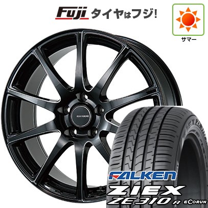 【新品国産車用5穴114.3】 夏タイヤ ホイール4本セット 225/55R18 ファルケン ジークス ZE310R エコラン(限定) ブリヂストン エコフォルム CRS23 7.5J 18インチ(送料無料) 80,905円