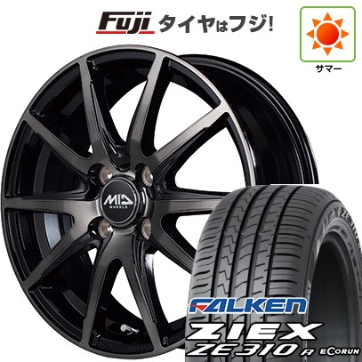 【新品国産車用4穴100】 夏タイヤ ホイール4本セット 195/50R16 ファルケン ジークス ZE310R エコラン(限定) MID WHEELS DR-02 6J 16インチ(送料無料)