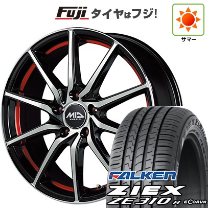 【新品国産車用5穴114.3】 夏タイヤ ホイール4本セット 215/55R17 ファルケン ジークス ZE310R エコラン(限定) MID WHEELS RX810 7J 17インチ(送料無料)