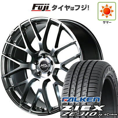 【新品国産車用5穴114.3】 夏タイヤ ホイール4本セット 215/45R18 ファルケン ジークス ZE310R エコラン(限定) MID WHEELS MID EXCLUSIVE 028F 7J 18インチ(送料無料)｜フジコーポレーション