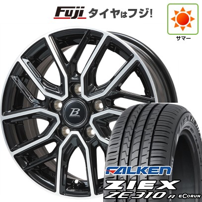 【新品】シエンタ 2015-22 夏タイヤ ホイール4本セット 185/60R15 ファルケン ジークス ZE310R エコラン(限定) ブランドルライン ヴァレーゼ ブラックポリッシュ 5.5J 15インチ(送料無料)