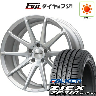 【新品国産車用5穴114.3】 夏タイヤ ホイール4本セット 225/45R18 ファルケン ジークス ZE310R エコラン(限定) MLJ ハイペリオン CVX 8J 18インチ(送料無料)