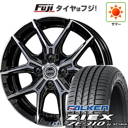 【新品国産車用4穴100】 夏タイヤ ホイール4本セット 195/50R16 ファルケン ジークス ZE310R エコラン(限定) 共豊 スマック +EK M1 6J 16インチ(送料無料)|フジコーポレーション