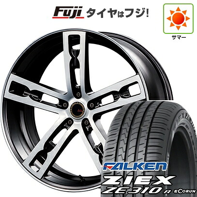 【新品国産車用5穴114.3】 夏タイヤ ホイール4本セット 215/40R18 ファルケン ジークス ZE310R エコラン(限定) エムズスピード ジュリア 555モノブロック 7J 18インチ(送料無料)｜フジコーポレーション