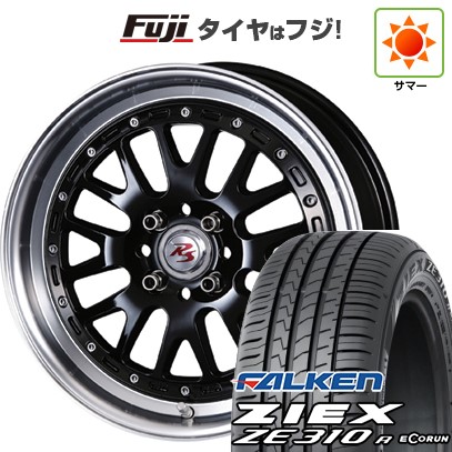 【新品国産車用4穴100】 夏タイヤ ホイール4本セット 195/45R16 ファルケン ジークス ZE310R エコラン(限定) クリムソン RS WP MAXIモノブロック 6J 16インチ(送料無料)