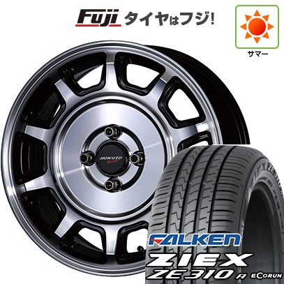 【新品国産車用4穴100】 夏タイヤ ホイール4本セット 185/55R15 ファルケン ジークス ZE310R エコラン(限定) クリムソン ホクトレーシング 零式S 6J 15インチ(送料無料)