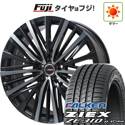 【新品国産車用5穴114.3】 夏タイヤ ホイール4本セット 235/50R18 ファルケン ジークス ZE310R エコラン(限定) プレミックス MER-V ブラッククリア 7J 18インチ(送料無料)|フジコーポレーション