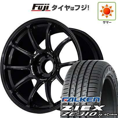 【新品国産車用5穴114.3】 夏タイヤ ホイール4本セット 225/45R18 ファルケン ジークス ZE310R エコラン(限定) ヨコハマ アドバンレーシング RZ-F2 7.5J 18インチ(送料無料)