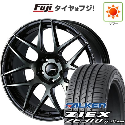 【新品国産車用5穴100】 夏タイヤ ホイール4本セット 225/55R18 ファルケン ジークス ZE310R エコラン(限定) WEDS ウェッズ ウェッズスポーツ SA-27R 7.5J 18インチ(送料無料)