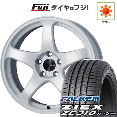 【新品国産車用4穴100】 夏タイヤ ホイール4本セット 195/50R16 ファルケン ジークス ZE310R エコラン(限定) ENKEI エンケイ PerformanceLine PF05 6.5J 16インチ(送料無料)