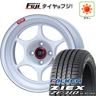 【新品国産車用5穴100】 夏タイヤ ホイール4本セット 215/45R17 ファルケン ジークス ZE310R エコラン(限定) ENKEI エンケイ PerformanceLine PF06 マシニングホワイト 7.5J 17インチ(送料無料)