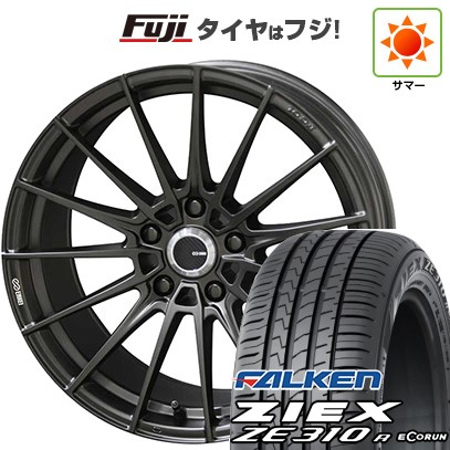 【新品国産車用5穴100】 夏タイヤ ホイール4本セット 215/40R18 ファルケン ジークス ZE310R エコラン(限定) ENKEI エンケイ TUNING FC01 7J 18インチ(送料無料)