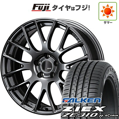【新品国産車用5穴100】 夏タイヤ ホイール4本セット 225/40R18 ファルケン ジークス ZE310R エコラン(限定) SSR GT GTV04 7.5J 18インチ(送料無料)|フジコーポレーション