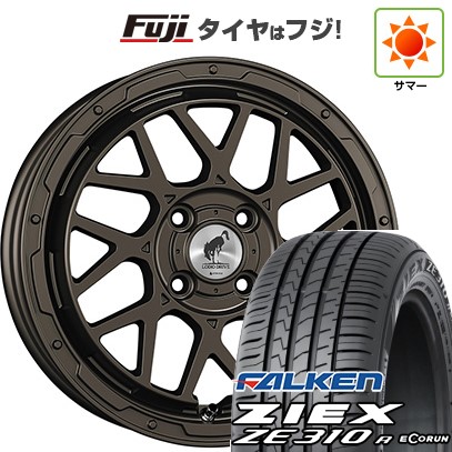 【新品国産車用4穴100】 夏タイヤ ホイール4本セット 195/55R16 ファルケン ジークス ZE310R エコラン(限定) スーパースター ロディオドライブ 8M MONO 6J 16インチ(送料無料)