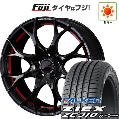 【新品国産車用5穴114.3】 夏タイヤ ホイール4本セット 215/45R18 ファルケン ジークス ZE310R エコラン(限定) WEDS ウェッズ ノヴァリス ローグ UY 7J 18インチ(送料無料)
