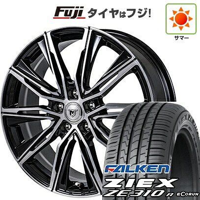 【新品国産車用5穴114.3】 夏タイヤ ホイール4本セット 215/50R17 ファルケン ジークス ZE310R エコラン(限定) モンツァ JPスタイル MJ-X 7J 17インチ(送料無料)|フジコーポレーション