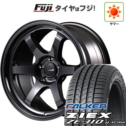 【新品国産車用5穴114.3】 夏タイヤ ホイール4本セット 215/50R17 ファルケン ジークス ZE310R エコラン(限定) MID WHEELS MID RACING R06 7.5J 17インチ(送料無料)|フジコーポレーション