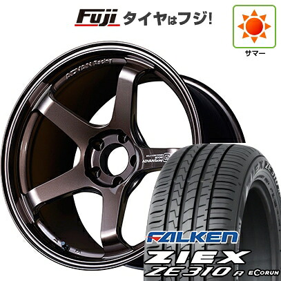 【新品】オーラ 夏タイヤ ホイール4本セット 205/50R17 ファルケン ジークス ZE310R エコラン(限定) ヨコハマ アドバンレーシング GT ビヨンド 7J 17インチ(送料無料)