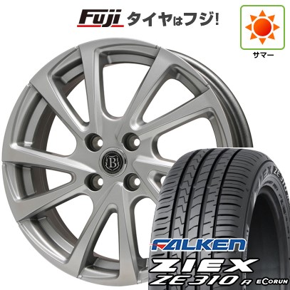 【新品国産車用5穴100】 夏タイヤ ホイール4本セット 215/40R18 ファルケン ジークス ZE310R エコラン(限定) ブランドルライン ボレアノ10 メタリックグレー 7.5J 18インチ(送料無料)