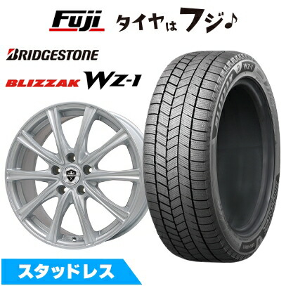 【新品】シエンタ 2022- スタッドレスタイヤ ホイール4本セット 185/65R15 ブリヂストン ブリザック WZ-1 エルベ エステローザ MZV シルバー 6J 15インチ(送料無料)|フジコーポレーション