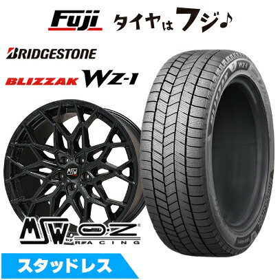 【新品】CX-60/CX-80 スタッドレスタイヤ ホイール4本セット 235/50R20 ブリヂストン ブリザック WZ-1 MSW by OZ Racing MSW 51(グロスブラック) 8.5J 20インチ(送料無料)｜フジコーポレーション